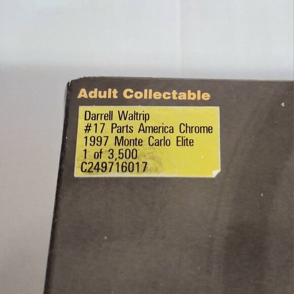 1997 Darrell Waltrip #17 Parts America Chrome Monte Carlo Elite 1 of 3,500 1:24 - Picture 2 of 10